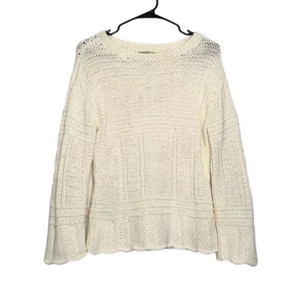 Tommy Bahama Open Knit Cream Sweater